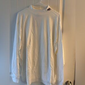 Vintage NFL Mock Neck Long Sleeve Shirt – White XL NWT